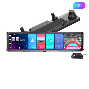 Grabador de vídeo DVR para salpicadero de coche, cámara con navegación GPS, Android 8,1, ADAS, lente Dual, 12 pulgadas, IPS, 4G, <span class=keywords><strong>Full</strong></span> HD, 1080P, nuevo - Product Image 4