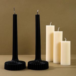 Nuevas Velas de Pilar Blancas Premium de 5 cm, Hechas a Mano, Sin Aroma, Cera sin Humo, Decoración Romántica para Bodas y Fiestas - Product Image 4