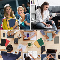 Carnet scolaire A5 ligné en papier kraft à spirale, 60 feuilles, en stock, bon prix, idéal pour les étudiants et comme cadeau