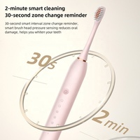 Cepillo de Dientes Eléctrico Recargable X3, Cepillos de Dientes para Adultos, 4 Piezas, Cerdas Suaves, 6 Modos, Cepillo de Dientes Sónico Eléctrico para Parejas, Personalizable