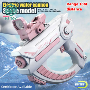 Hs Zomer Strand Outdoor Party Elektrisch Waterpistool Pistool Automatisch Usb Opladen Plastic Elektrisch Speelgoed - Product Image 3