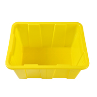 Boîte à déchets médicaux jaune pour objets tranchants, poubelle médicale en plastique jaune, boîte à médicaments domestique