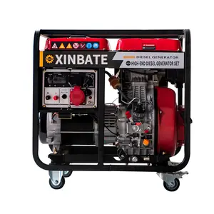 XINBATE高品質3-8KWプレミアム発電機50HZ12.5Lディーゼル発電機電気AC単相10KWトレーラー