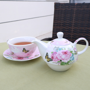 Tetera de cerámica de alta calidad, juego de té Floral de estilo británico para un juego de fiesta de té - Product Image 2
