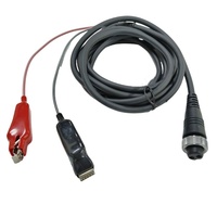 Câble d'alimentation séparateur pour moulinets de pêche électrique, prise aviation femelle 2 broches vers câble d'alimentation pour moulinets de pêche, âme en cuivre