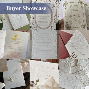 Carte d'invitation de mariage de luxe en papier coton texturé gaufré vert crème de style victorien avec sceau de cire, dorure à chaud et impression personnalisée motif lys - Product Image 5