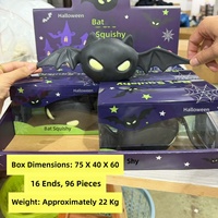 Nouvel article en stock transfrontalier Teenie Jack-Glow Halloween Haunted House Rubber Squishy Fingertip Toy Set Boxed