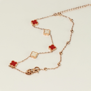 Bracelet tendance multicolore 9 mm avec breloque florale, en acier inoxydable plaqué or 18 carats, réglable, empilable, bijoux pour femme, cadeau d'anniversaire - Product Image 4