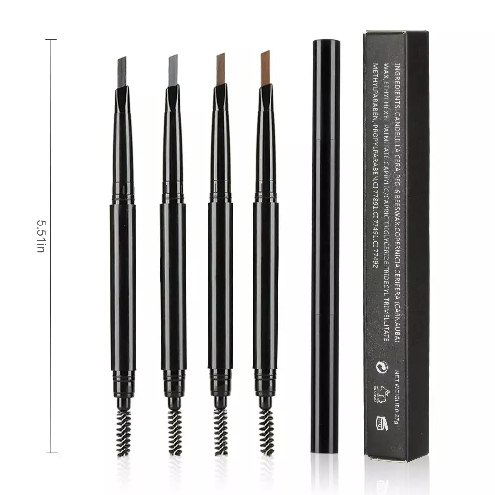 Wholesale 6 Colors Private Label Custom Logo Eyebrow Pencil