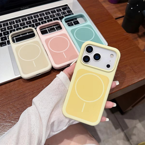 Funda Magnética de Silicona Líquida Colorida para Teléfono Móvil iPhone 18 17 Air 16 15 Pro Max, Textura de Lino, Mate, Goma, Cubierta Trasera con IA - Product Image 5