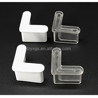 Protections d'angle antidérapantes en métal pour meubles en forme de L, protège-pieds en caoutchouc pour cadre de lit, capuchons de pieds triangulaires en plastique durable
