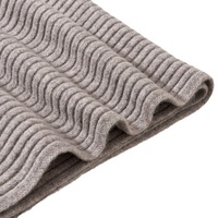 Luxe unisexe hiver chaud confortable 100% laine côtelé bonnet chapeau écran tactile gants et écharpe ensemble laine écharpes