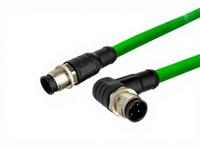 Cable Ethernet Industrial XXD M12.8PX para Cámara, Revestimiento de PVC, Conductor de Cobre Trenzado, RJ45 CAT6, Certificado ISO9001/ROHS/CE, IP67