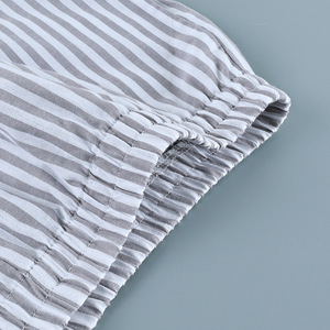 Nouvel ensemble décontracté 2026 : Haut caraco en coton et short rayé – Pyjama deux pièces confortable pour femme - Product Image 5