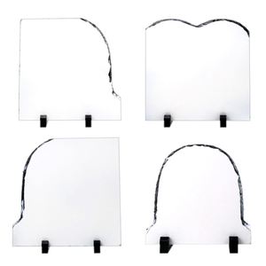 Cadre en ardoise en forme de cœur pour sublimation, plaque photo en ardoise naturelle pour décoration intérieure, cadeau, artisanat en pierre personnalisé, usine - Product Image 2