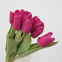 Bouquet de tulipes en soie artificielle style coréen, aspect naturel et hydratant, pour décoration de mariage, maison et accessoires de photographie haut de gamme