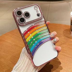 Nuovo arrivato <span class=keywords><strong>arcobaleno</strong></span> sabbie mobili diamante per <span class=keywords><strong>iPhone</strong></span> 17 Air Case Premium <span class=keywords><strong>Cover</strong></span> del telefono cellulare - Product Image 2