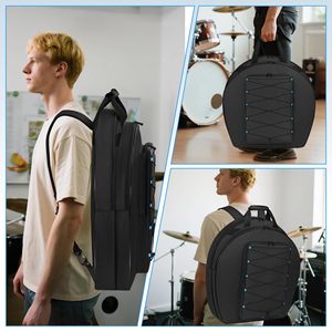 Échantillon gratuit : Ensemble de sacs de batterie rembourrés portables de 10 mm d'épaisseur pour bassistes et batteurs, comprenant des étuis pour tom de 12 pouces, tom de sol et caisse claire - Product Image 5
