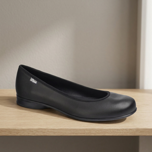 Eccellente offerta pronta per l'esportazione da donna tipo Ballerina scarpe aziendali nere calzature da lavoro con suola in Tpu Nonskid - Product Image 3