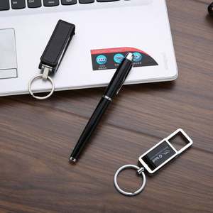 Executive <b>Gift</b> <b>Set</b>: Custom USB Drive, Pen & Keychain - Branded Business <b>Gifts</b> - Product Image 2