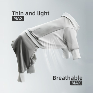Combinaison pour chien UPF70+ Cool Dog, respirante en maille, protection solaire pour animaux de compagnie, sur mesure avec poche <span class=keywords><strong>anti</strong></span>-moustiques, vêtements d'été pour chien - Product Image 3
