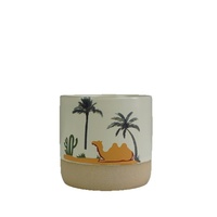 Tasse à café en céramique Desert Camel, style moyen-oriental, tasse à thé de l'après-midi, design créatif en forme de cactus