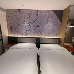 Juego de Muebles para Apartamento de Hotel de Habitación Completa, Moderno, con Cama Doble de Madera, Armario, Mesita de Noche, Zona de Amor, Garantía de 3 a 5 Años - Product Image 4