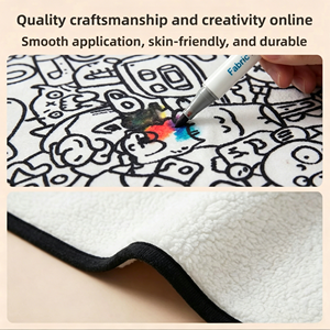 Manta de Colorear con Diseño de Redes Sociales para Compartir y Chatear - Manta de Felpa de Visón de 2 Capas con Diseño de Doodle para Aliviar el Estrés, Regalo para Generación Z - Product Image 3