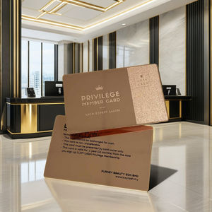 Tarjeta de Control de Acceso Empresarial Personalizada, Tarjeta de Identificación VIP de Acero Cepillado, Chip T5577, NFC RFID 134.2KHz 860-960MHz - Product Image 6