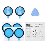 Couverture de caméra en plastique adhésif, étanche, résistante aux chocs, durable, protège-objets d'optique collants pour accessoires Insta 360 ONE X2
