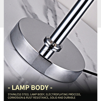 Lampe de table LED moderne en fer et cristal, style luxe léger, avec commande tactile, alimentation CA, éclairage de chevet personnalisable, décoration