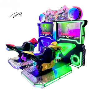 Máquina de Carreras de Motocicletas KAIMI, Operada con Monedas, Simulador de Motocicleta Montada, Conexión para Dos Jugadores, Centro de Entretenimiento - Product Image 3