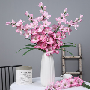 <span class=keywords><strong>Fleur</strong></span> artificielle en plastique de style européen, nouvelle <span class=keywords><strong>épée</strong></span> à double feuille, gladiolus, violet doré, <span class=keywords><strong>d</strong></span>écoration de salle de Thanksgiving, <span class=keywords><strong>d</strong></span>écoration de la maison - Product Image 2
