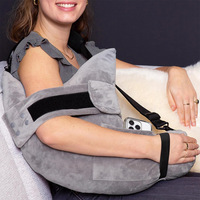 Almohada para el manguito rotador con bolsillo para dormir después de cirugía de hombro, almohada ajustable de soporte para el brazo