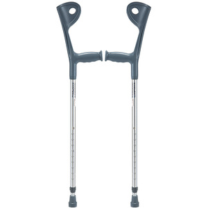 Bâtons de marche médicaux en alliage d'aluminium, réglables en hauteur, pour personnes âgées et jeunes souffrant de fractures - Product Image 5