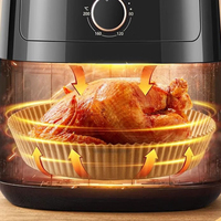 100 pièces de papier sulfurisé pour friteuse à air chaud, 8 pouces, qualité alimentaire, jetable, pour four à air chaud