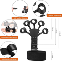 Renforçateur de doigts en silicone, équipement d'exercice de la main réglable, exerceur de doigts personnalisé pour la thérapie de la main