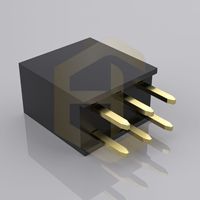 Connecteur femelle à pas de 2,54 mm avec contacts en laiton et boîtier en nylon pour connexion carte à carte, idéal pour les appareils électroménagers intelligents