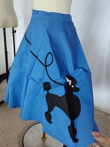 Ecowalson Retro Swing Skirt 50's 60's Poodle Rockabilly Grease Fancy Costume 1950s Girls Pinup Faldas de cintura alta - Product Image 5