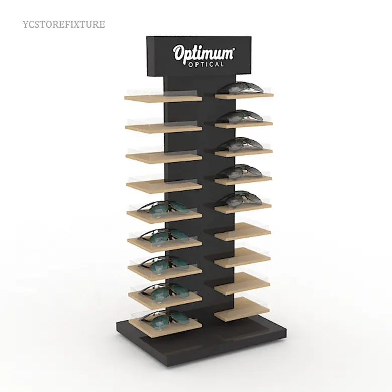 2020 Nieuwe Collectie Multi-Level Houten <span class=keywords><strong>Zonnebril</strong></span> Displays Stand