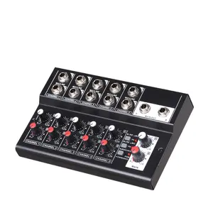 Multi-function 10 channel mixer, KTV microphone electric guitar mixer stereo mono with 48V phantom power