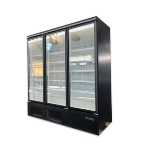 Congélateur vertical commercial à porte vitrée pour supermarché, équipement réfrigéré DDU - Product Image 1