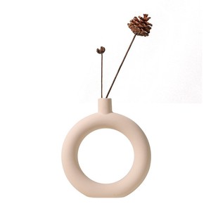 Ensemble de vases en céramique Mystic Arts, style rustique Wabi Sabi non verni, pour fleurs séchées, décoration intérieure. - Product Image 5