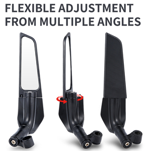 Espejos Retrovisores Laterales Universales para <span class=keywords><strong>Moto</strong></span>, Espejos Alerón para Motocicleta de Gran Tamaño, Accesorios Modificados - Product Image 6