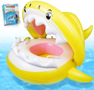 Flotteur de <span class=keywords><strong>piscine</strong></span> gonflable, flotteur gonflable amusant, bouée de natation, flotteur de requin gonflable portable pour enfants, logo personnalisé - Product Image 1