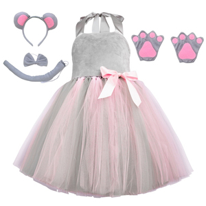 Costumi per Bambini per Spettacoli Teatrali e Halloween, Vestito Tutu da Leopardo, Tigre o Gatto per Cosplay, per Bambini da 1 a 10 Anni - Product Image 5