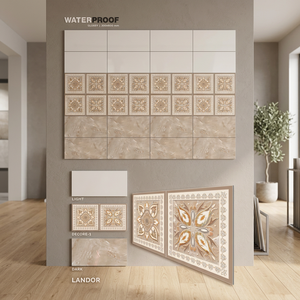 Carrelage mural intérieur en céramique numérique 30x60cm (300x600mm) finition brillante, motif Jupiter, meilleur prix, carrelage mural 12x24 - Product Image 4