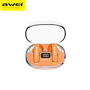 Awei T86 Wireless Earbuds Bluetooth 5.3 Immersive Premium Sound Long Distance Connection Headset With Charging Case