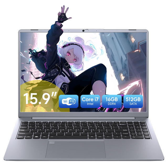 Intel Core I7 15.9inch 16GB RAM1TB SSD Intel Iris Plus Graphics I7 Laptop Computer Ordinateur Portable I7 New Gaming Laptop
