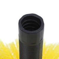 Brosse à toile d'araignée ronde en plastique écologique, très vendue, avec manche télescopique en aluminium et longueur réglable